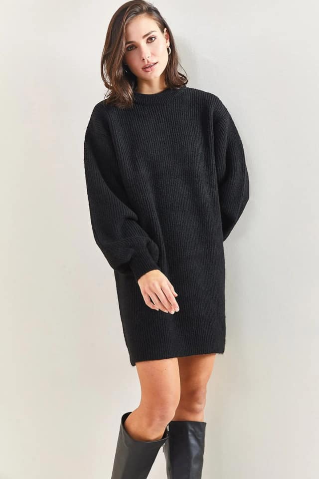 LUCCI Textured Knit Dress